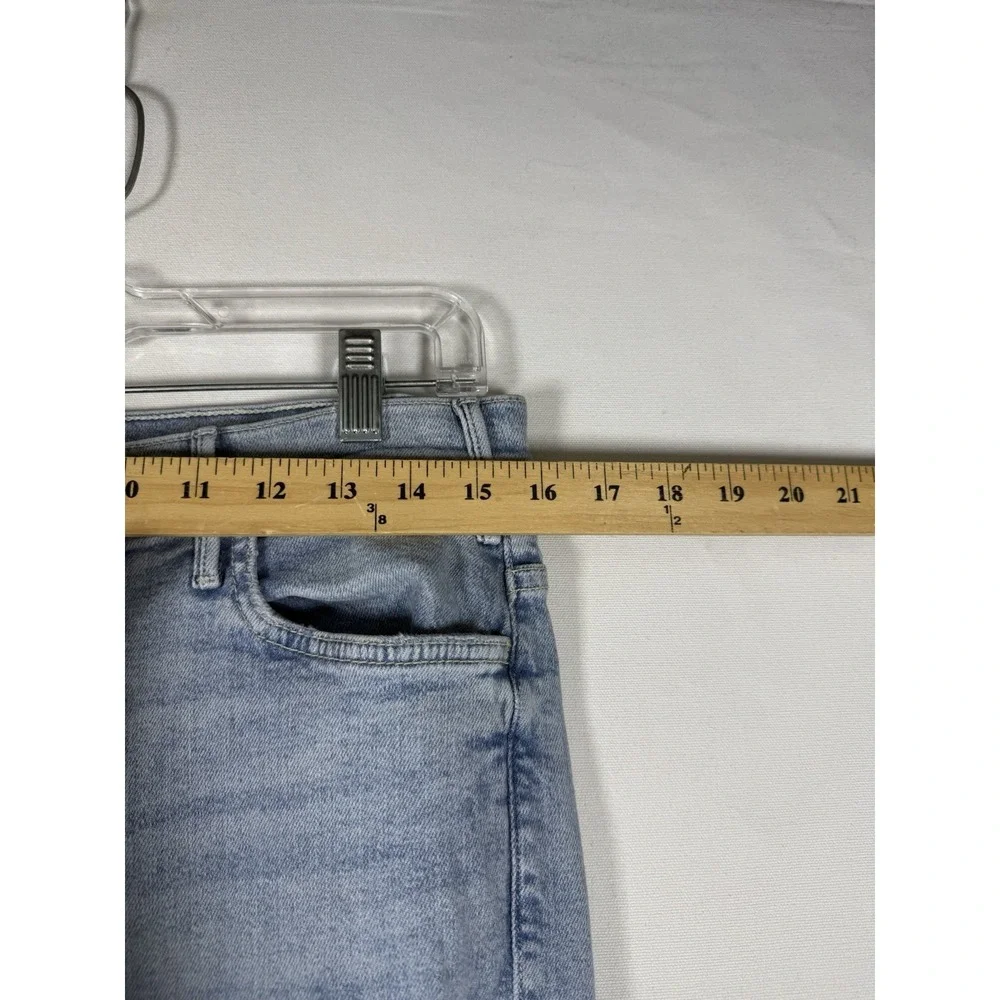 MOTHER The Hustler Ankle Chew Jeans Women 32 High Rise Drinking By The Pool Wash
